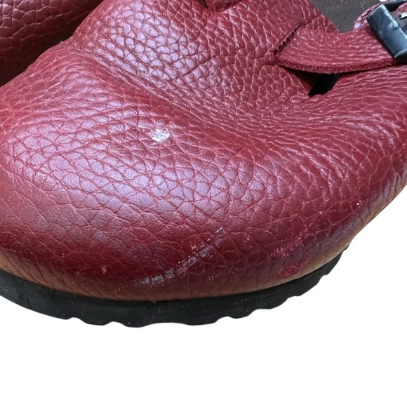 Birkenstock Boston clogs - Red tumbled leather - Size 38 (7 - 7.5) - Picture 4 of 10
